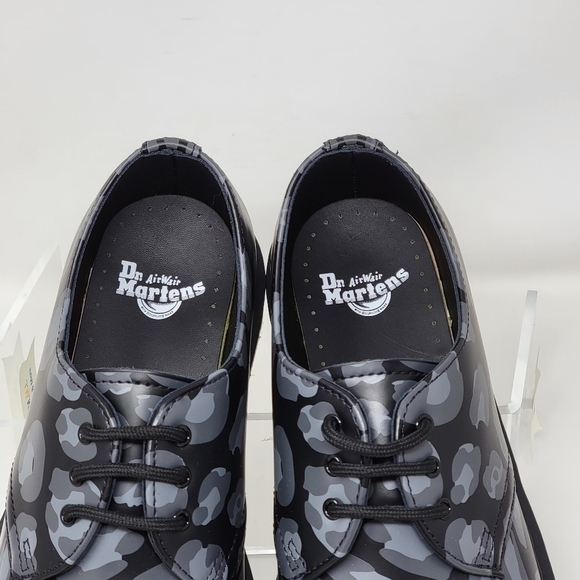 Dr. Martens 1461 Distorted Leopard Print Oxford Black/Gray- Men Sz 6/Wnms 7 New main image 5